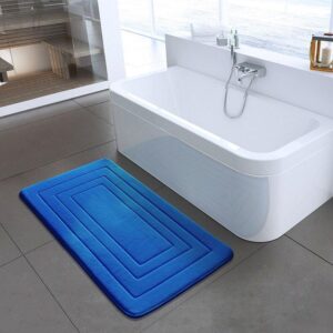 Tapis De Bain Bleu Petrole